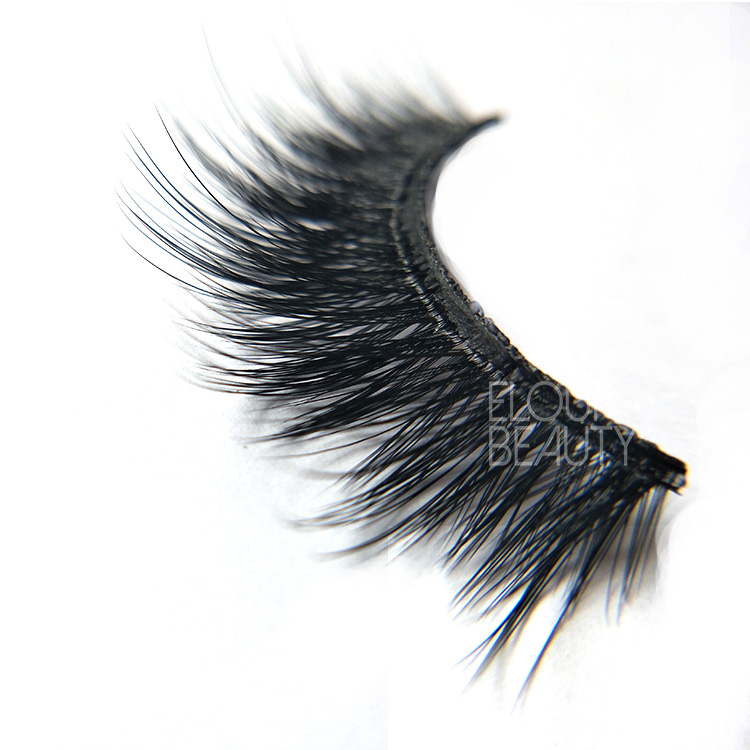 Best quality 3D faux mink fake eyelash with eyelash curler  EL34